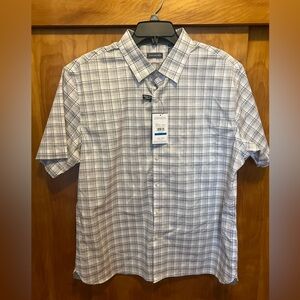 Van Heusen plaid short sleeve button down shirt size: XL New w/ tags
